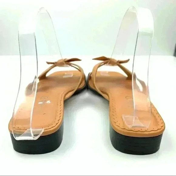 Michelle D sandals rumba 7 melon leather slides 90s Y2k - Picture 4 of 11